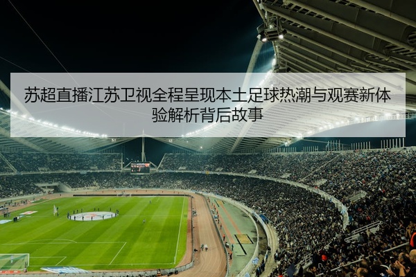 苏超直播江苏卫视全程呈现本土足球热潮与观赛新体验解析背后故事
